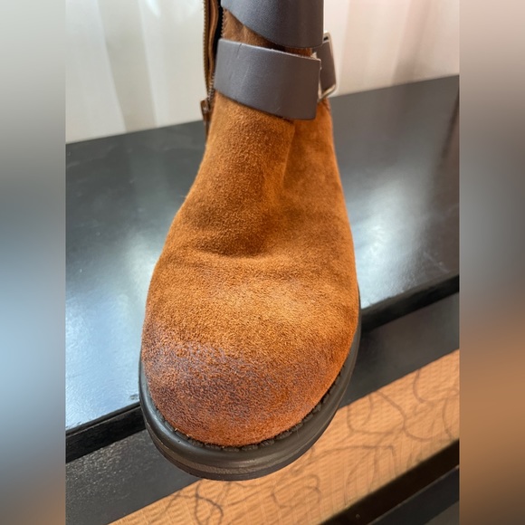 Steve Madden Dormaa Cognac Sue Leather Suede boots size 8.5 NIB - Picture 6 of 9